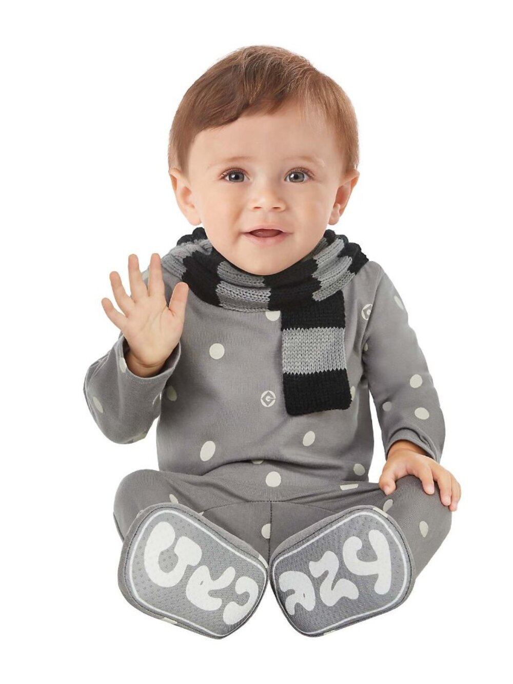 Despicable Me 4 Infant Gru halloween Costume 18-24 Months Jumpsuit W Scarf